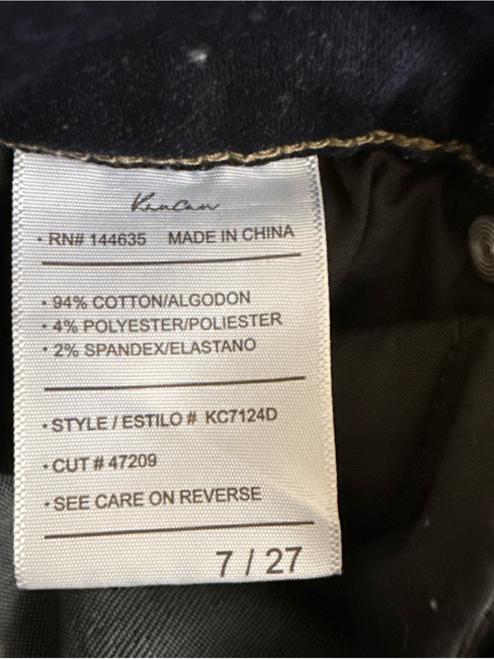 KanCan High Rise Flare Jeans Dark Wash Stretch Denim KC7124D Size 7/27 Western - Picture 8 of 8